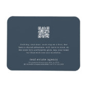 モダン実在シンプルエステートビジネスホリデイ マグネット (横)