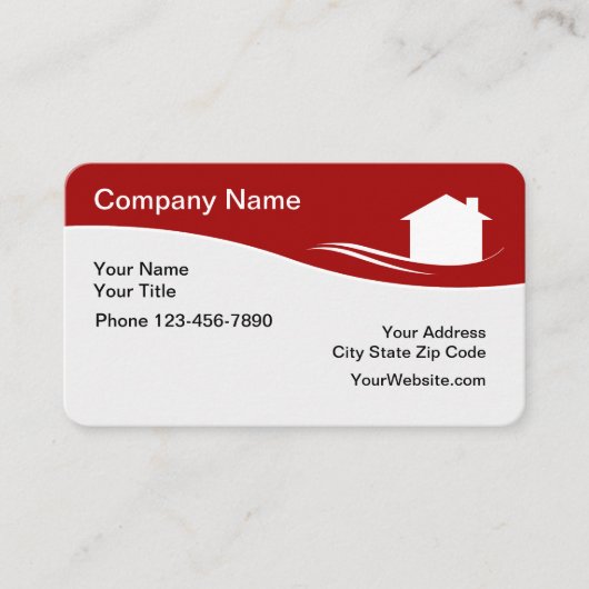 モダン実在デザイン 名刺 (正面)