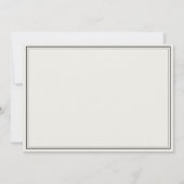 モダン実在パーソナライズされた文具 ノートカード (裏面)