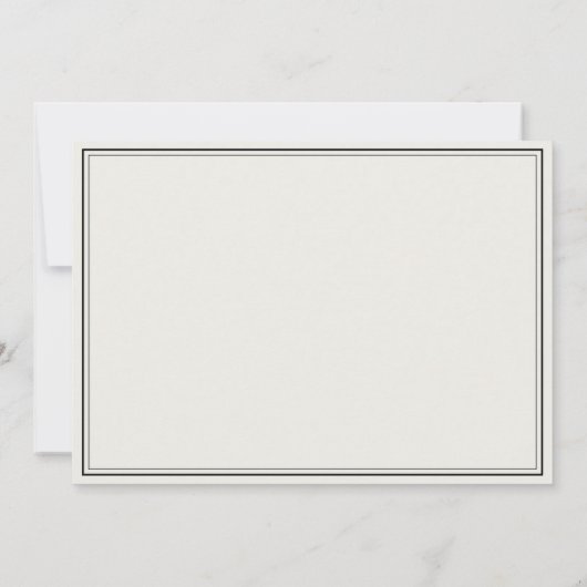 モダン実在パーソナライズされた文具 ノートカード (裏面)