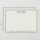 モダン実在パーソナライズされた文具 ノートカード (正面/裏面)