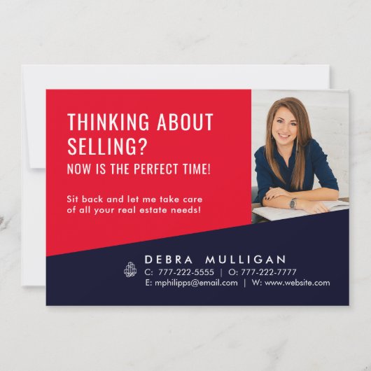 モダン実在マーケティングはがき (正面)