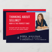 モダン実在マーケティングはがき (正面/裏面)