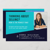 モダン実在マーケティングはがき (正面/裏面)