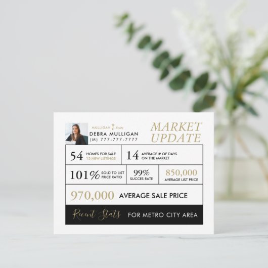 モダン実在マーケティングはがき ポストカード (スタンド正面)