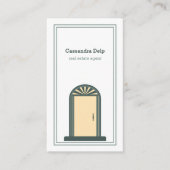 モダン実在ユニークEstate Business Card 名刺 (正面)