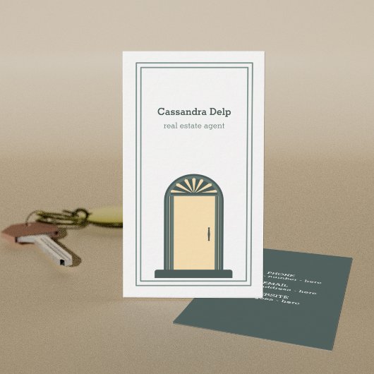 モダン実在ユニークEstate Business Card 名刺