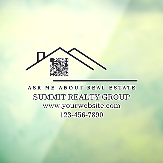 モダン実在不動産マーケティングQRコード ウィンドウサイン (シート3)
