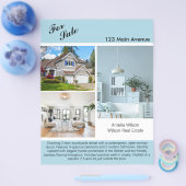 モダン実在不動産リスト2面フライヤー チラシ (シングル)