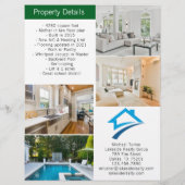 モダン実在不動産リスト2面フライヤー チラシ (裏面)