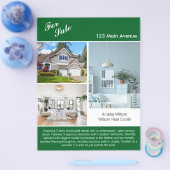 モダン実在不動産リスト2面フライヤー チラシ (シングル)