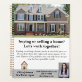 モダン実在不動産代理カスタムプランナー プランナー手帳 (正面)