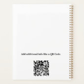 モダン実在不動産代理カスタムプランナー プランナー手帳 (裏面)