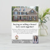 モダン実在不動産代理カスタム人 サンキューカード (スタンド正面)