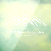 モダン実在不動産仲介業者のロゴ ウィンドウサイン (シート3)