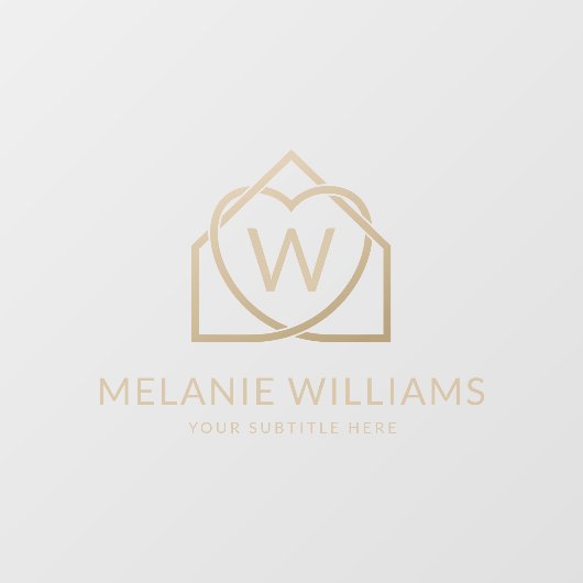 モダン実在不動産仲介業者のロゴ ウィンドウサイン (シート)