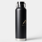 モダン実在不動産仲介業者のロゴ ウォーターボトル (正面)