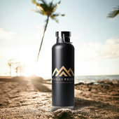 モダン実在不動産仲介業者のロゴ ウォーターボトル