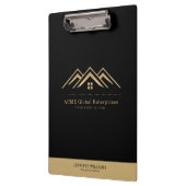 モダン実在不動産仲介業者のロゴ クリップボード (左)