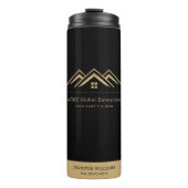 モダン実在不動産仲介業者のロゴ タンブラー (正面)