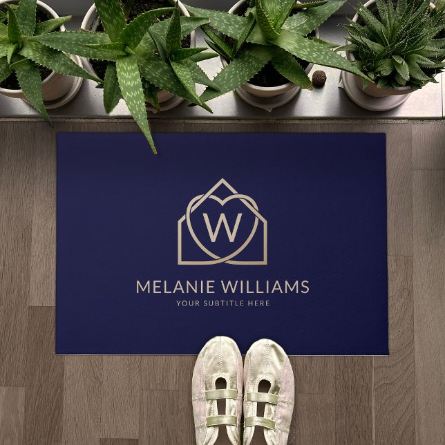 モダン実在不動産仲介業者のロゴ ドアマット (クリエイターアップロード済み)