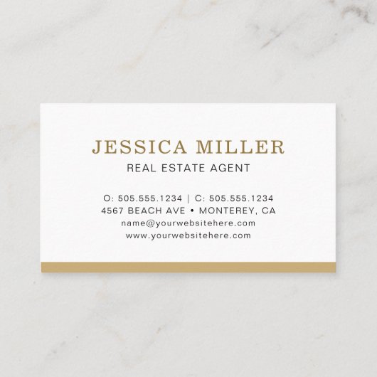 モダン実在不動産仲介業者のロゴ 名刺 (裏面)