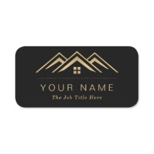 モダン実在不動産仲介業者のロゴ