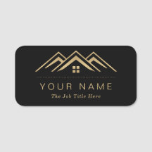 モダン実在不動産仲介業者のロゴ