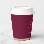 モダン実在不動産仲介業者のロゴ 紙コップ (右)