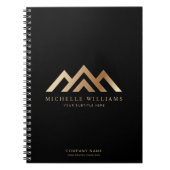 モダン実在不動産仲介業者ロゴノートボ ノートブック (正面)