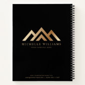 モダン実在不動産仲介業者ロゴノートボ ノートブック (裏面)