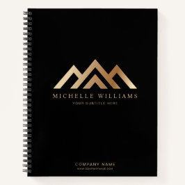 モダン実在不動産仲介業者ロゴノートボ ノートブック