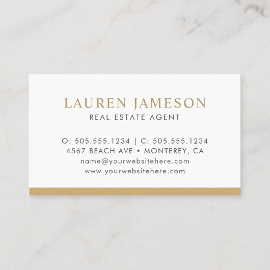 モダン実在不動産仲介業者ロゴブシン 名刺 (裏面)