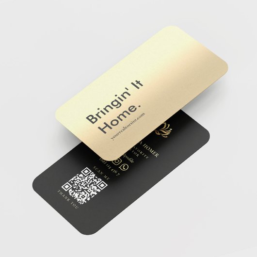 モダン実在不動産仲介業者代理店最小主義 名刺