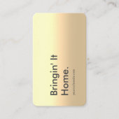 モダン実在不動産仲介業者代理店最小主義 名刺 (正面)