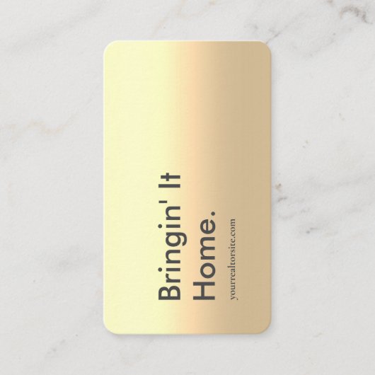 モダン実在不動産仲介業者代理店最小主義 名刺 (正面)