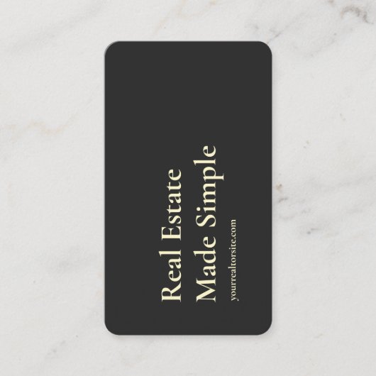 モダン実在不動産仲介業者 名刺 (正面)