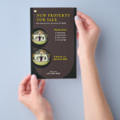 モダン実在不動産 チラシ (ハンドル)