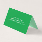 モダン実在不動産（QRコード）ホームブローカー折り畳み 名刺 (裏面)