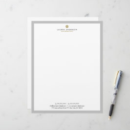 モダン実在代理店頭文房具 レターヘッド