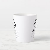 モダン実在代理業スワッグカスタム カフェラテマグ (正面)