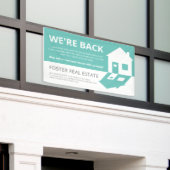 モダン実在再開業 横断幕 (ビルの外側)