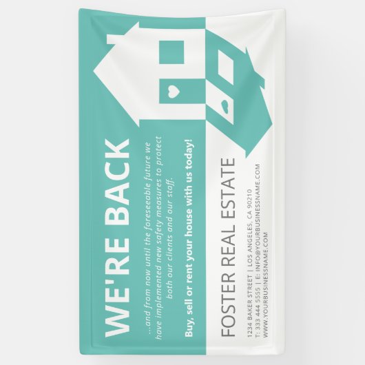 モダン実在再開業 横断幕 (縦)