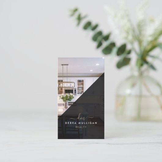 モダン実在名代理 名刺 (スタンド正面)