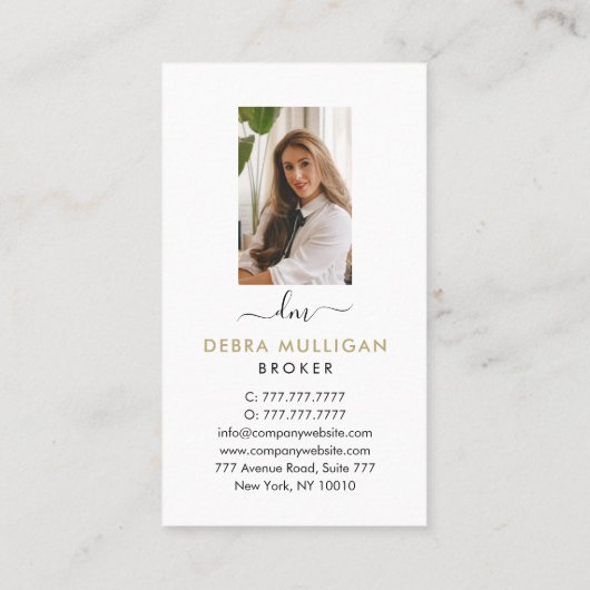 モダン実在名代理 名刺 (裏面)