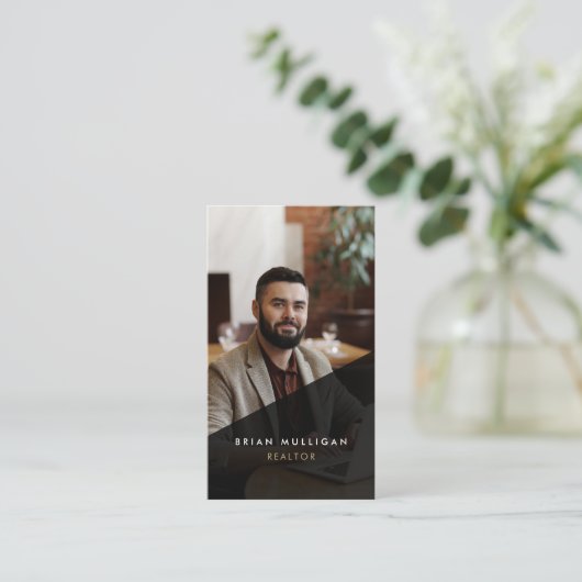 モダン実在名代理 名刺 (スタンド正面)