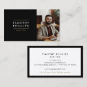 モダン実在名代理 名刺 (正面/裏面)