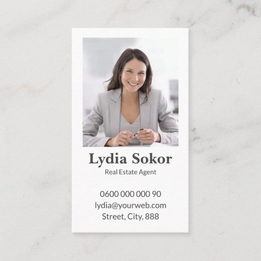 モダン実在名代理 名刺 (正面)