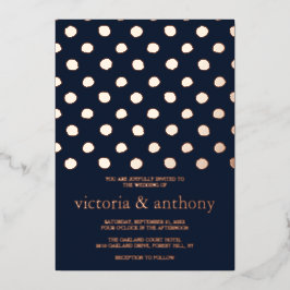 モダン実在結婚2 箔招待状