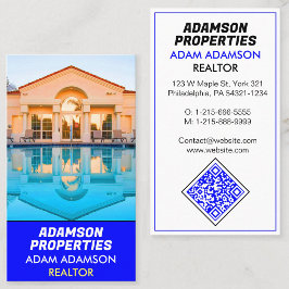 モダン実在財団法人（QRコードを作成）不動産仲介業者 名刺